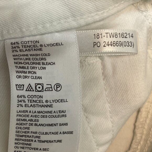 Tommy Bahama Women Preppy Ana Twill Cuffed Stretch White Utility Shorts 10 White - Picture 10 of 10